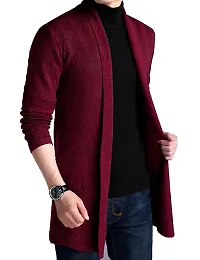 TRIKSH Men's Premium Cotton Blend Cardigan ? Shawl Collar Shrug, Lapel Collar, Casual  Warm Winter, Summer Wear-thumb2