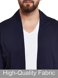 TRIKSH International || Premium Men's Cotton Open Shrug | Full Sleeve Cotton Open Long Cardigan for Men | Best for Casual Wear,Plain Shrug-thumb3