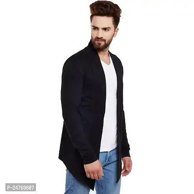 TRIKSH International || Premium Men's Cotton Open Shrug | Full Sleeve Cotton Open Long Cardigan for Men | Best for Casual Wear,Plain Shrug-thumb2