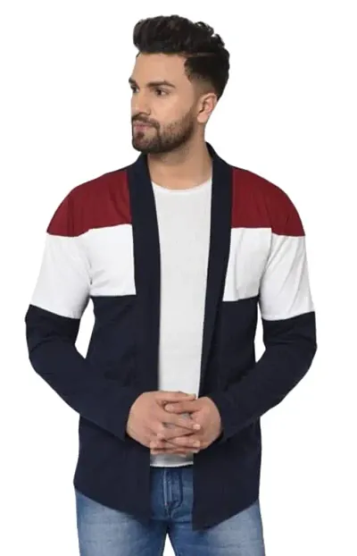 TRIKSH International - Premium Men?s Shrug | Open Full Sleeve Shawl Cardigan for Men, Best for Casual Wear