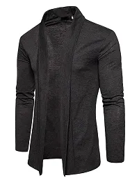 TRIKSH Men's Premium Cotton Blend Cardigan ? Shawl Collar Shrug, Lapel Collar, Casual  Warm Winter, Summer Wear-thumb2