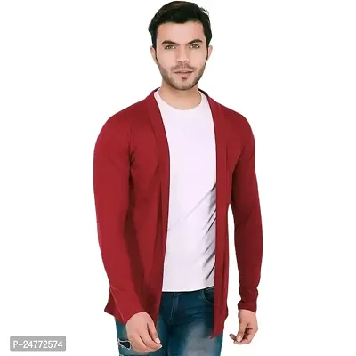 TRIKSH International | Premium Men?s Cotton Shrug | Open Full Sleeve Shawl Cardigan for Men, Best for Casual Wear-thumb0