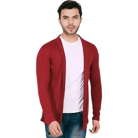 TRIKSH International | Premium Men?s Shrug | Open Full Sleeve Shawl Cardigan for Men, Best for Casual Wear