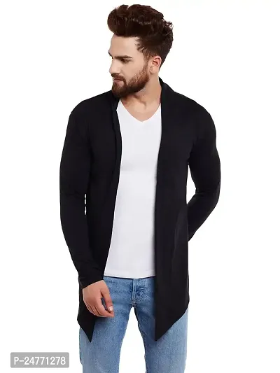 TRIKSH International || Premium Men's Cotton Open Shrug | Full Sleeve Cotton Open Long Cardigan for Men | Best for Casual Wear,Plain Shrug