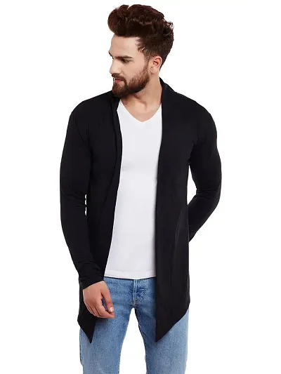 TRIKSH International || Premium Men's Open Shrug | Full Sleeve Open Long Cardigan for Men | Best for Casual Wear,Plain Shrug