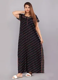 PMK FASHION 100% Cotton Kaftan for Women || Long Length Printed Nighty/Kaftan/Maxi/Night Gown/Night Dress/Nightwear Inner  Sleepwear for Women's (Combo Pack of 2)-thumb2