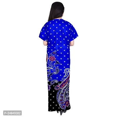 PMK FASHION 100% Cotton Kaftan || Long Length Printed Nighty/Kaftan/Maxi/Night Gown/Night Dress/Nightwear Inner  Sleepwear for Women's (Combo Pack of 2)-thumb5