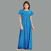 Elegant Cotton Printed Nighty For Women- Pack Of 2-thumb1