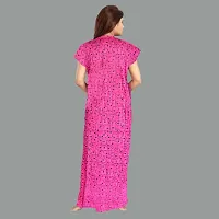 Elegant Cotton Printed Nighty For Women- Pack Of 2-thumb2