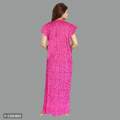 Elegant Cotton Printed Nighty For Women- Pack Of 2-thumb3