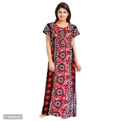 PMK FASHION 100% Cotton Kaftan for Women || Long Length Printed Nighty/Kaftan/Maxi/Night Gown/Night Dress/Nightwear Inner  Sleepwear for Women Combo Pack of 2-thumb2