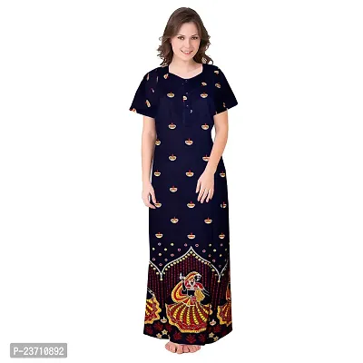 Stylish Multicoloured Cotton Printed Nighty For Women Pack Of 2-thumb2