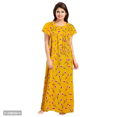 PMK FASHION 100% Cotton Kaftan for Women || Long Length Printed Nighty/Kaftan/Maxi/Night Gown/Night Dress/Nightwear Inner  Sleepwear for Women's (Combo Pack of 2)-thumb4