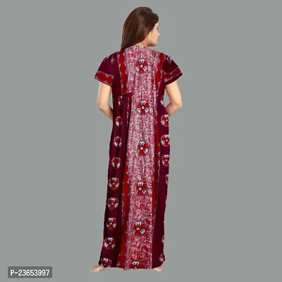 Elegant Cotton Printed Nighty For Women- Pack Of 2-thumb3