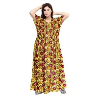 PMK FASHION 100% Cotton Kaftan for Women || Long Length Printed Nighty/Kaftan/Maxi/Night Gown/Night Dress/Nightwear Inner  Sleepwear for Women's (Combo Pack of 2)-thumb3