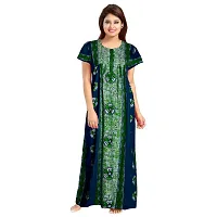 PMK FASHION 100% Cotton Nighty for Women || Long Length Printed Nighty/Maxi/Night Gown/Night Dress/Nightwear Inner  Sleepwear for. Women's (Combo Pack of 2)-thumb3