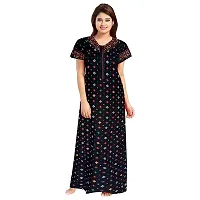 PMK FASHION 100% Cotton Nighty for Women || Long Length Printed Nighty/Maxi/Night Gown/Night Dress/Nightwear Inner  Sleepwear for Women's (Combo Pack of 2)-thumb4