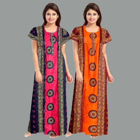 Stylish Nightdress For Women Pack Of 2