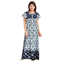 PMK FASHION 100% Cotton Nighty for Women || Long Length Printed Nighty/Maxi/Night Gown/Night Dress/Nightwear Inner  Sleepwear for Women's (Combo Pack of 2)-thumb1