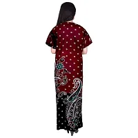 PMK FASHION 100% Cotton Kaftan for Women || Long Length Printed Nighty/Kaftan/Maxi/.Night Gown./Night Dress/Nightwear Inner  Sleepwear for Women's (Combo Pack of 2) Orange-thumb4