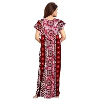 PMK FASHION 100% Cotton Nighty for Women || Long Length Printed Nighty/Maxi/Night Gown/Night Dress/Nightwear Inner  Sleepwear for Women's (Combo Pack of 2)-thumb4