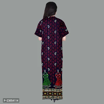 Elegant Cotton Printed Nighty For Women- Pack Of 2-thumb3