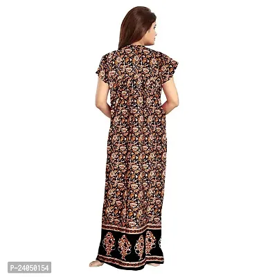 PMK FASHION 100% Cotton Nighty, for Women.. || Long Length Printed Nighty/Maxi/Night Gown/Night Dress/Nightwear Inner  Sleepwear for Women's (Combo Pack of 2)-thumb3