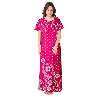 PMK FASHION 100% Cotton Nighty for Women || Long Length Printed Nighty/Maxi/Night Gown/Night Dress/Nightwear Inner  Sleepwear for Women's (Combo Pack of 2)-thumb3