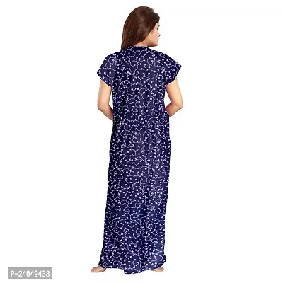 PMK FASHION 100% Cotton Nighty for Women || Long Length Printed Nighty/Maxi/Night Gown/Night Dress/Nightwear Inner  Sleepwear for Women's (Combo Pack of 2)-thumb3