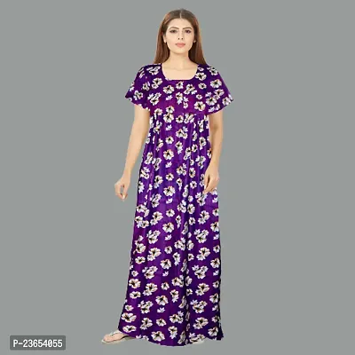 Elegant Cotton Printed Nighty For Women- Pack Of 2-thumb2