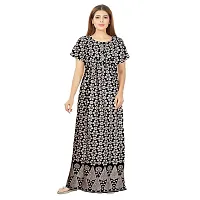 PMK FASHION 100% Cotton Nighty for Women || Long Length Printed Nighty/Maxi/Night Gown/Night Dress/Nightwear Inner  Sleepwear for Women's (Combo Pack of 2)-thumb3