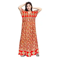 PMK FASHION 100% Cotton Kaftan for Women || Long Length Printed Nighty/Kaftan/Maxi/Night Gown/Night Dress/Nightwear Inner  Sleepwear for Women's (Combo Pack of 2)-thumb1