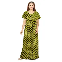 PMK FASHION 100% Cotton Nighty for Women || Long Length Printed Nighty/Maxi/Night Gown/Night Dress/Nightwear Inner  Sleepwear for Women's (Combo Pack of 2)-thumb1