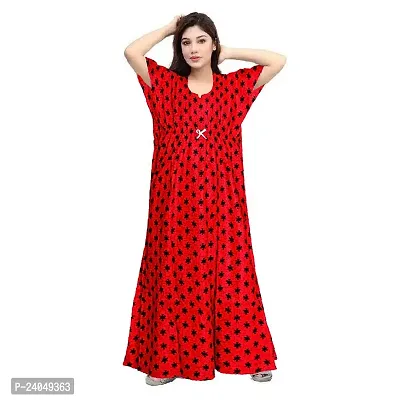 PMK FASHION 100% Cotton Kaftan for Women || Long Length Printed Nighty/Kaftan/Maxi/Night Gown/Night Dress/Nightwear Inner  Sleepwear for Women's (Combo Pack of 2)-thumb4