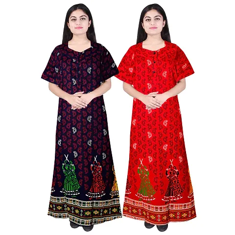 Stylish Women Nighty Pack of 2