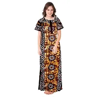 Stylish Multicoloured Cotton Printed Nighty For Women Pack Of 2-thumb3