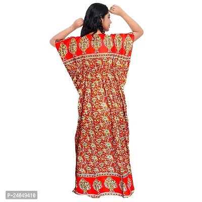 PMK FASHION 100% Cotton Kaftan for Women || Long Length Printed Nighty/Kaftan/Maxi/Night Gown/Night Dress/Nightwear Inner  Sleepwear for Women's (Combo Pack of 2)-thumb5