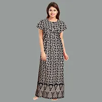 Elegant Cotton Printed Nighty For Women- Pack Of 2-thumb1