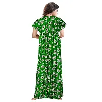 PMK FASHION 100% Cotton Nighty for Women || Long Length Printed Nighty/Maxi/Night Gown/Night Dress/Nightwear Inner  Sleepwear for Women's (Combo Pack of 2)-thumb2