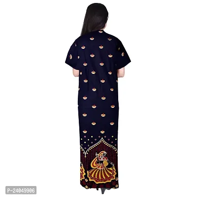 PMK FASHION 100% Cotton Nighty for Women || Long Length Printed Nighty/Maxi/Night Gown/Night Dress/Nightwear Inner  Sleepwear for Women's (Combo Pack of 2)-thumb5