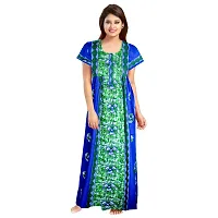 Comfortable Multicoloured Cotton Nightdress For Women Pack Of 2-thumb1