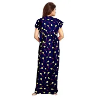 PMK FASHION 100% Cotton Kaftan for Women || Long Length Printed Nighty.,/Kaftan/Maxi/Night Gown/Dress/Nightwear Inner  Sleepwear,for Women's (Combo Pack of 2) Black-thumb4