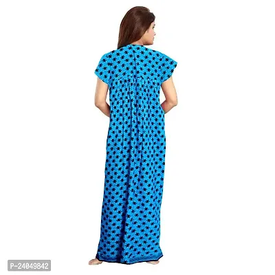 PMK FASHION 100% Cotton Kaftan for Women || Printed Nighty/Kaftan/Maxi/Night Gown/Night Dress/Nightwear Inner  Sleepwear for Women's (Combo Pack of 2)-thumb5