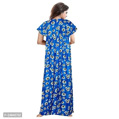 PMK FASHION 100% Cotton Nighty for Women || Long Length Printed Nighty/Maxi/Night Gown/Night Dress/Nightwear Inner  Sleepwear for Women's (Combo Pack of 2)-thumb3