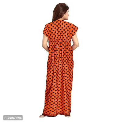 PMK FASHION 100% Cotton Kaftan for Women || Long Length Printed Nighty/Kaftan/Maxi/Night Gown/Night Dress/Nightwear Inner Sleepwear for Women's (Combo Pack of 2)-thumb4