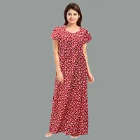 Elegant Cotton Printed Nighty For Women- Pack Of 2-thumb1