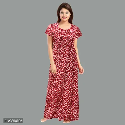 Elegant Cotton Printed Nighty For Women- Pack Of 2-thumb2