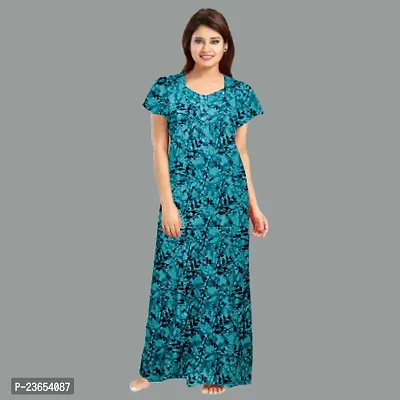 Elegant Cotton Printed Nighty For Women- Pack Of 2-thumb2