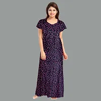 Elegant Cotton Printed Nighty For Women- Pack Of 2-thumb3