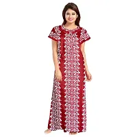 PMK FASHION 100% Cotton Kaftan for Women || Long Length Printed Nighty/Kaftan/Maxi/Night Gown/Night Dress/Nightwear Inner  Sleepwear for Women's (Combo Pack of 2)-thumb3